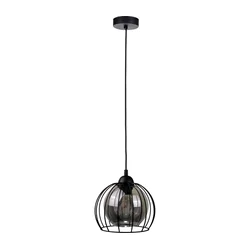 Luster na sajli SOLO BLACK 1xE27/60W/230V