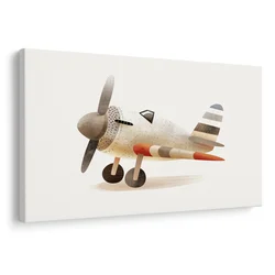 Slika retro letalo v gibanju - 90x60