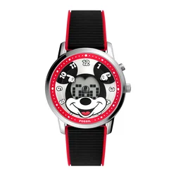 FOSSIL Analogna ura BIG TIC MICKEY rdeča/črna/srebrna/bela