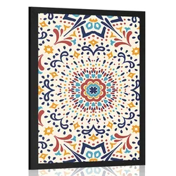Plakat edinstveni etno vzorec - 40x60 black
