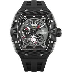 Tsar Bomba TB8210CF2-01 Mens Watch Elemental Carbon Automatic 46mm 5ATM