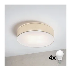 Brilagi - LED plafonsko svetlo SIRIJA 4xE27/60W/230V prečnik 60 cm krem boje