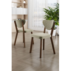 HANAH HOME Set stolica (4 komada) Arfe Cream Brown