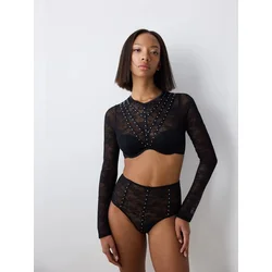 Penti Top Crop Top črna