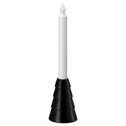 STRALA LED sveća, na baterije/drvo crna