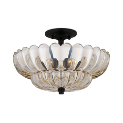 Quoizel QZ-WHITECAP-SF-M - Plafonsko svetlo WHITECAP 4xE14/40W/230V prečnik 39,5 cm