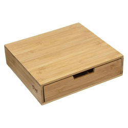 FIVE Organizator za kapsule kafe sa fiokom 34.5x30.5x8 cm bambus