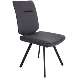 STOLICA siva, crna metal, tekstil