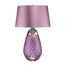 Elstead LENA-TL-L-PLUM - LED stona lampa LENA 1xE27/40W/230V 74 cm ružičasta