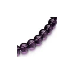 Staklena perla 10 mm ljubicasta niska 40 kom