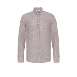 Moxx Paris Srajca  temno rjava / bela