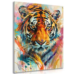 Slika tiger v imitaciji umetniške slike - 60x90