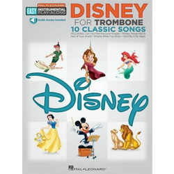 DISNEY FOR TROMBONE PLAY ALONG + AUDIO ACCESS 10 CLASSIC SONGS