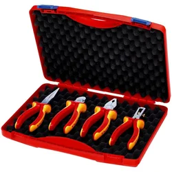 Knipex 4-delni RED set izolovanog alata u koferu - za električare (00 20 15)