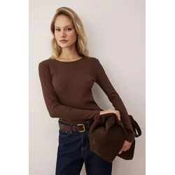 Trendyol Milla Ženska bluza, Braon
