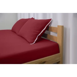 Manjatex Čaršaf sa lastišem, Za dušek od 30cm,140x200cm, Crveni
