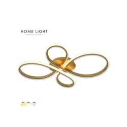 HOME LIGHT Solea 163 CCT LED plafonjera zlatna