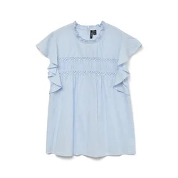 VERO MODA Bluza VMTrine svetlo modra
