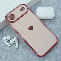 Maska Heart Frame za iPhone Air roze