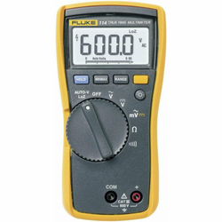 Fluke Kalib. ISO Ručni multimetar digitalni Fluke 114 ISO kalibriran CAT III 600 V broj mjesta za prikaz: 6000