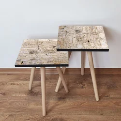 Hanah Home Set klub stočića 2Shp67, 2 komada, Krem