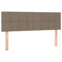 Vidaxl Posteljno vzglavje taupe 144x5x78/88 cm blago
