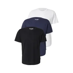 WRANGLER Majica mornarska/črna/bela