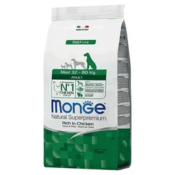 Monge Hrana za pse velikih rasa Daily Maxi Adult, Piletina - 3 kg