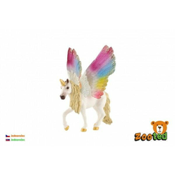 Enorog z mavričnimi krili zooted plastika 13cm