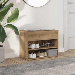 Klupa za cipele obrtnički hrast 60x30x45 cm izrađeno drvo