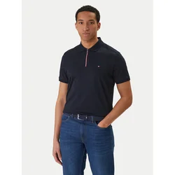 TOMMY HILFIGER Majica  mornarska / rdeča / bela