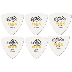 Dunlop 456R 0.73 Tortex Flex Triangle 6 Pack