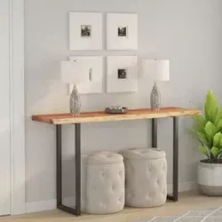 Stolna ploča 120x40x2,5 cm pravokutna bagremovo drvo živi rub