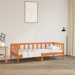 Krevetna konstrukcija s uzglavljem Vosak smeđa 80 x 200 cm