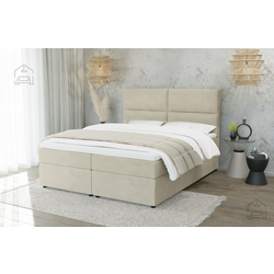 Boxspring postelja Rico - 200x200 cm - tkanine Cloud