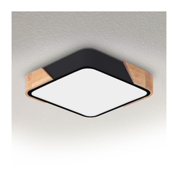 Brilagi - plafonska LED svetiljka PILANA LED/24W/230V hrast/crna 32x32 cm
