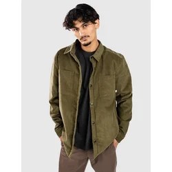 Passenger Kodiak 2.0 Sherpa Lined Cord Overshirt Jacke khaki