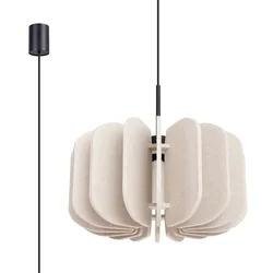 Sollux SL.1860 - Luster na sajli MULA 1xE27/15W/230V prečnik 45 cm krem boja