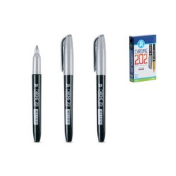 JUNIOR marker, permanentni, hrom 202, 140021, srebrni