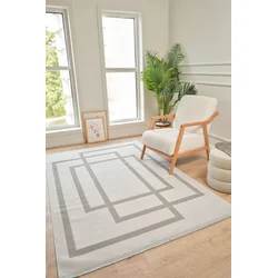 Conceptum Hypnose Tepih Moderno 3338, Pravougaoni, 150x220 cm, Sivo-bež
