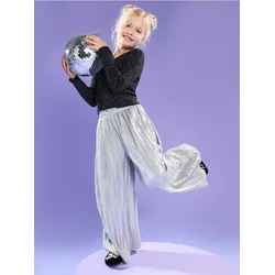 Sinsay - Wide leg pantalone - srebro