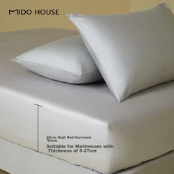 Mido House Čaršav sa lastišem, 180x200cm, Sivi