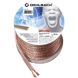 Zvučnički kabel 2 x 2.50 mm2 Prozirna Oehlbach 106 20 m