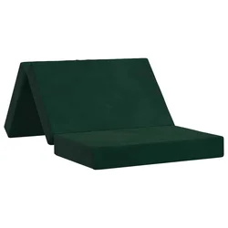 Sofa na razvlačenje 100 x 67 x 45 cm Tamnozelena