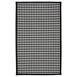 KALLGATE Kopalniška preproga, črna/bela, 50x80 cm