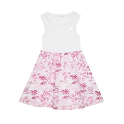 Guess Vsakodnevna obleka J5GK29 KCSQ4 Bela Classic Fit
