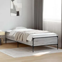 vidaXL Konstrukcija postelje Siva Sonoma 80 x 200 cm Inženirski les