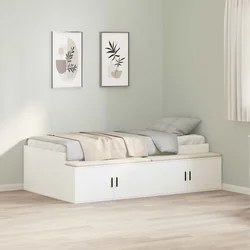 Krevetna konstrukcija Bijelo 90 x 200 cm Konstruirano drvo