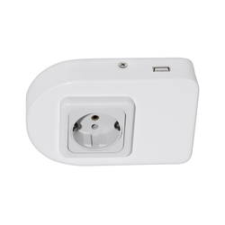 Eglo 94663 - SCHUKO utičnica za ugradnju ispod elementa sa USB priključkom TAXANO
