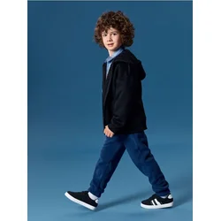 Sinsay - Fleece široke jogger pantalone - mid blue